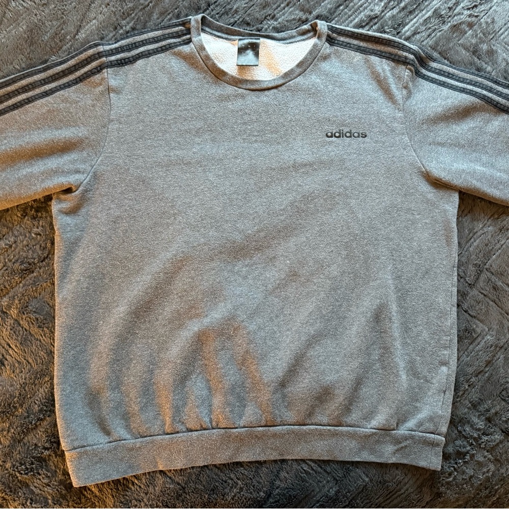 Adidas Grey Crewneck Sweatshirt | Size L